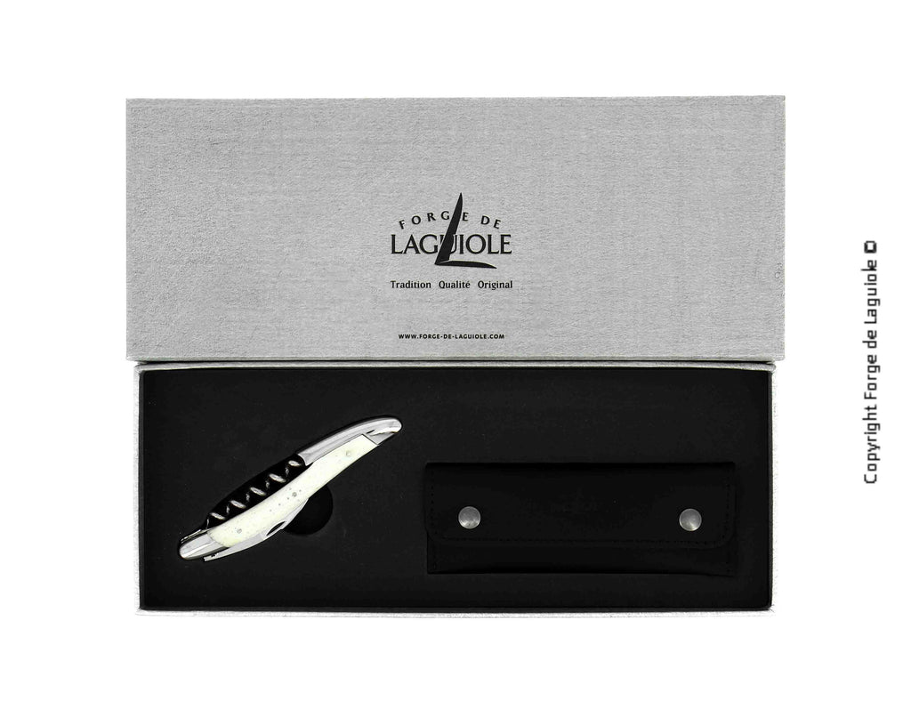 Tire-bouchon en os Forge De Laguiole Sommelier avec finition polie