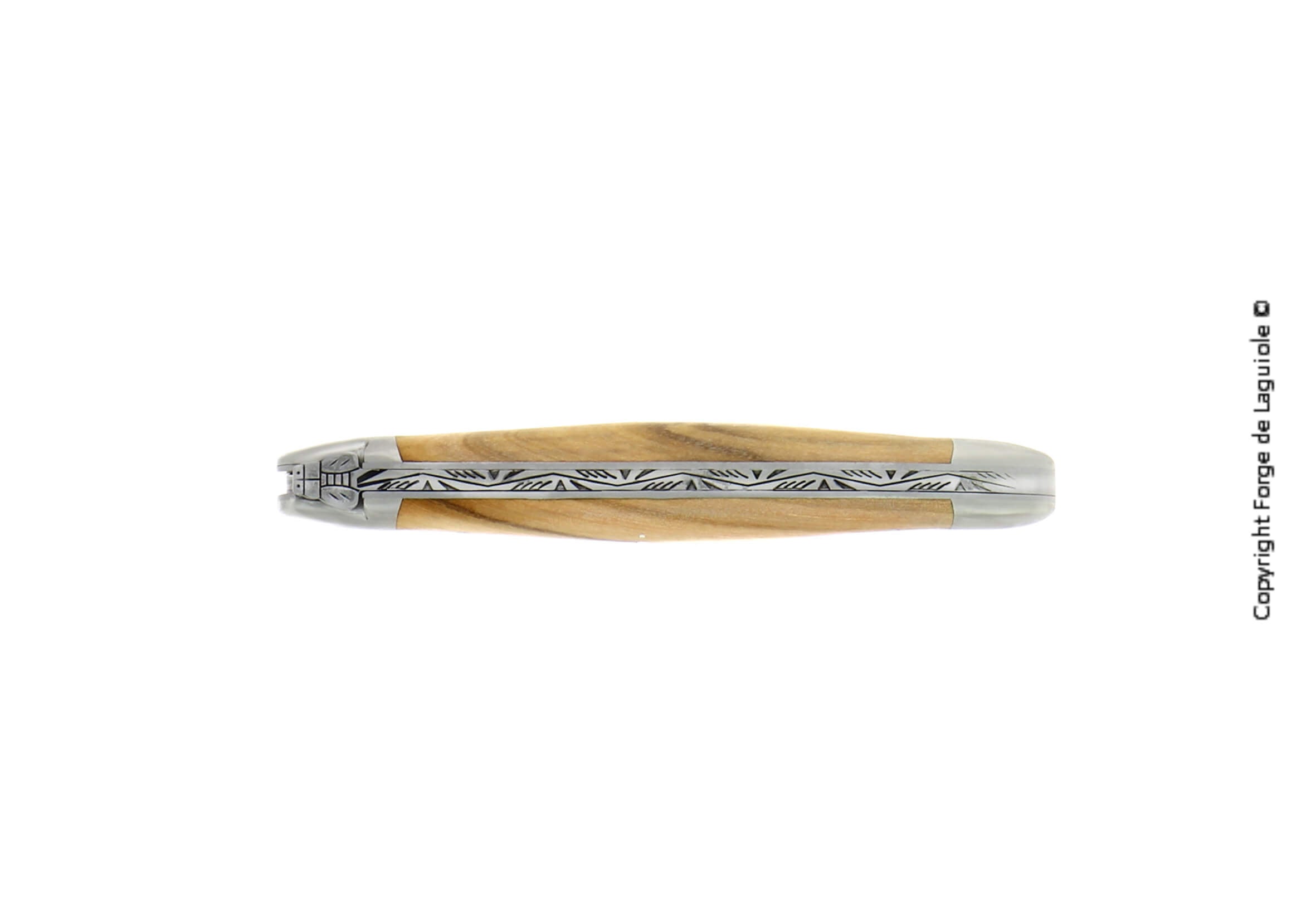 Forge De Laguiole, Couteau de poche, 11 cm, manche en olivier, finition mate