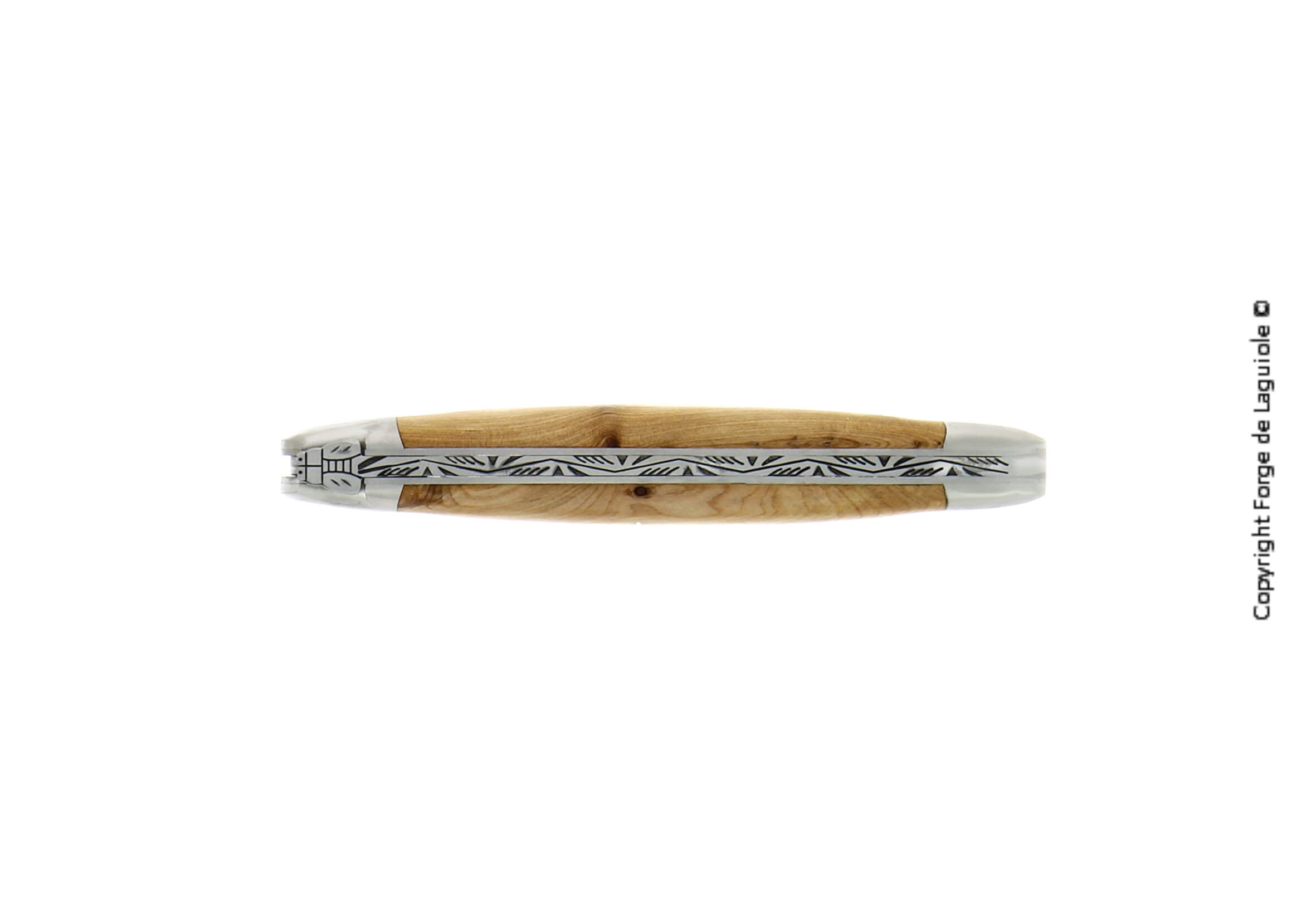 Couteau de poche Forge De Laguiole, 11 cm, manche en genévrier, finition mate