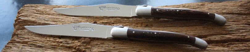 Couteaux à Steak Laguiole En Aubrac Bois Wengé