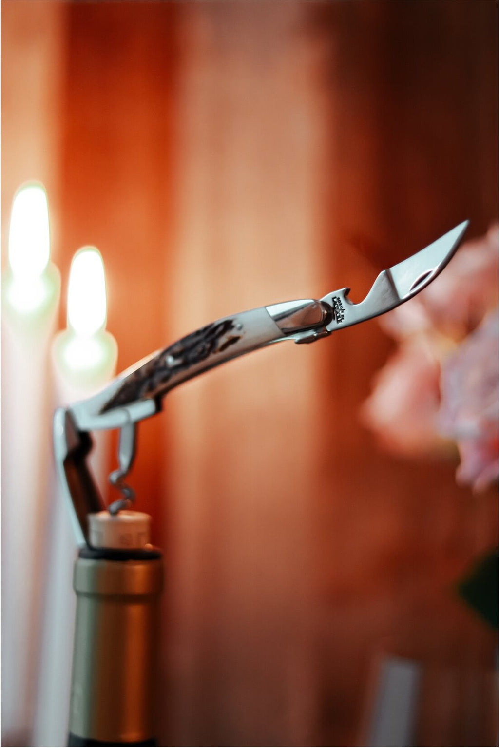 Forge De Laguiole Sommelier Bois de Cerf Finition polie