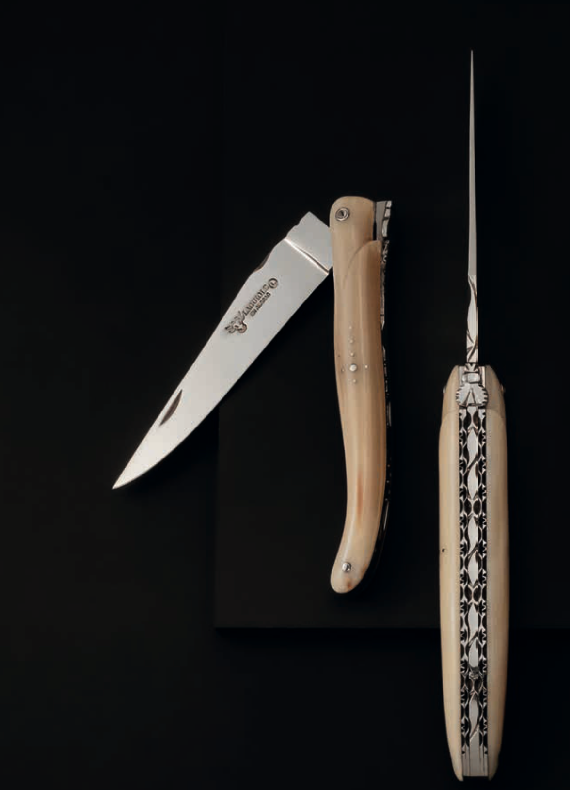 Couteau de poche Laguiole En Aubrac - Manche massif - Corne