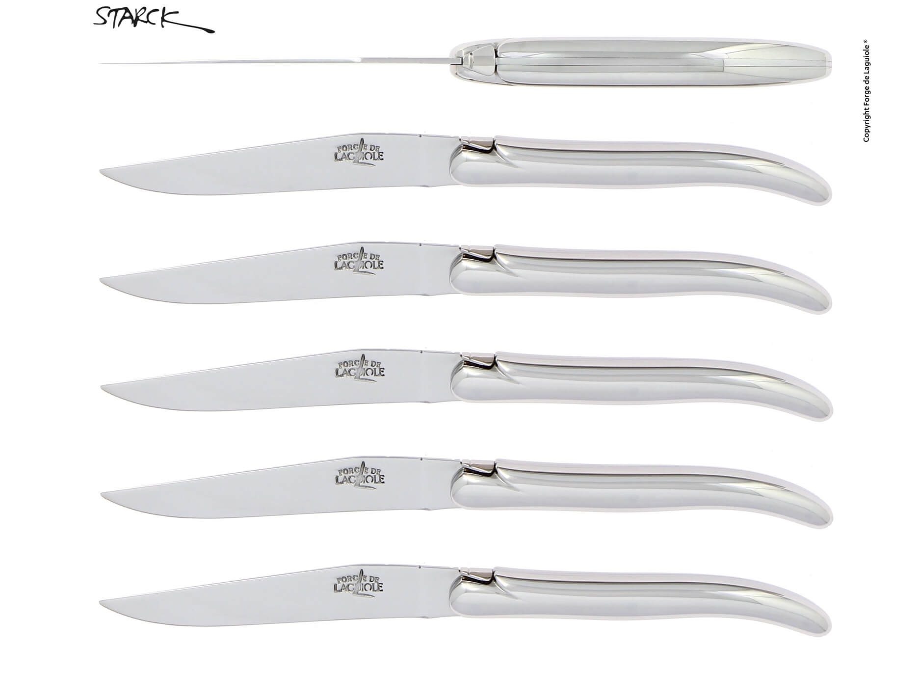 Coffret de couteaux Forge De Laguiole dessiné par Philippe Starck