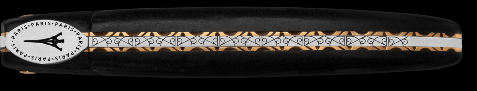 Laguiole En Aubrac - ORIGINE TOUR EIFFEL - Couteau de poche manche ébène