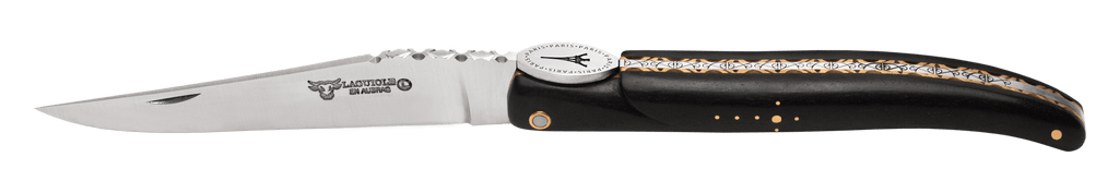 Laguiole En Aubrac - ORIGINE TOUR EIFFEL - Couteau de poche manche ébène