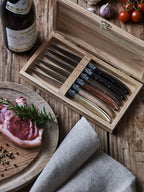 6 couteaux Laguiole Le Couteau avec 6 essences de bois différentes