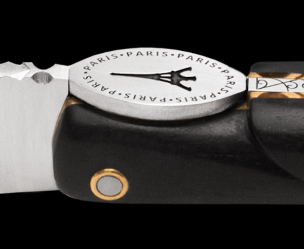 Laguiole En Aubrac - ORIGINE TOUR EIFFEL - Couteau de poche manche ébène