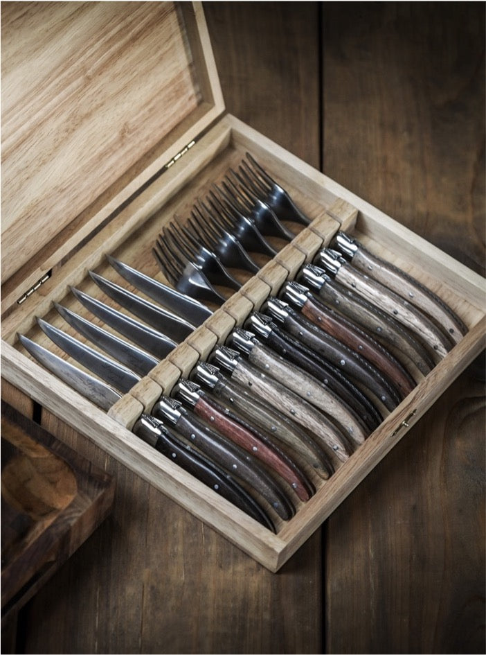 Laguiole Le couteau - 6 couteaux et fourchettes