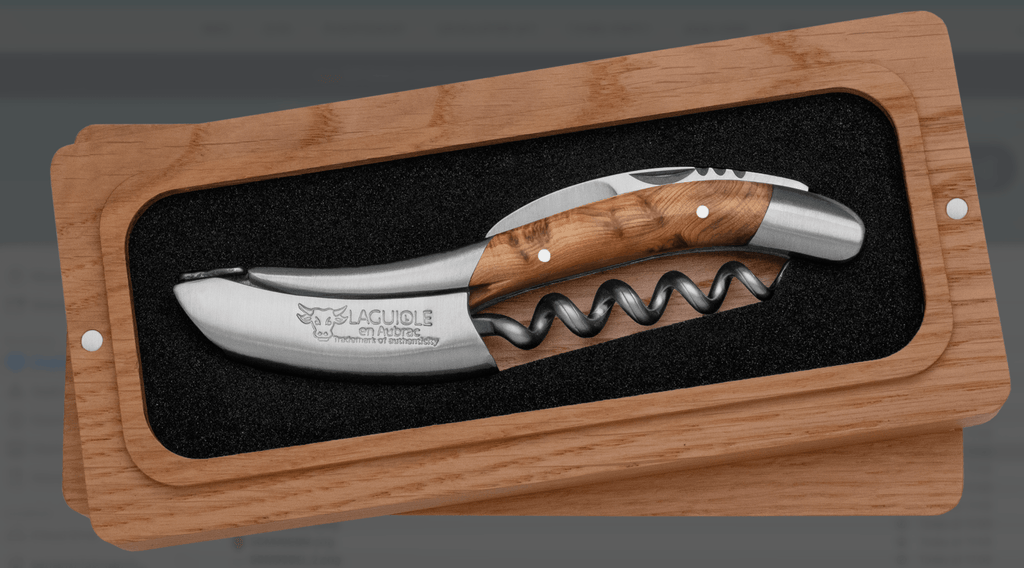 Laguiole En Aubrac Tire-Bouchon Sommelier | Bois de Genévrier & Finition Satin