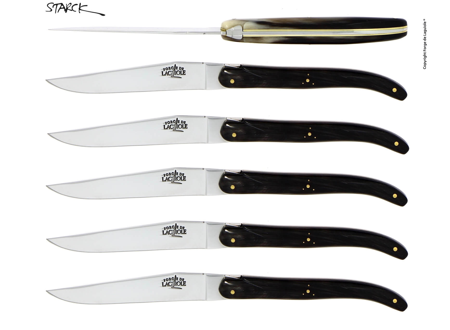 Coffret de couteaux Forge De Laguiole dessiné par Philippe Starck