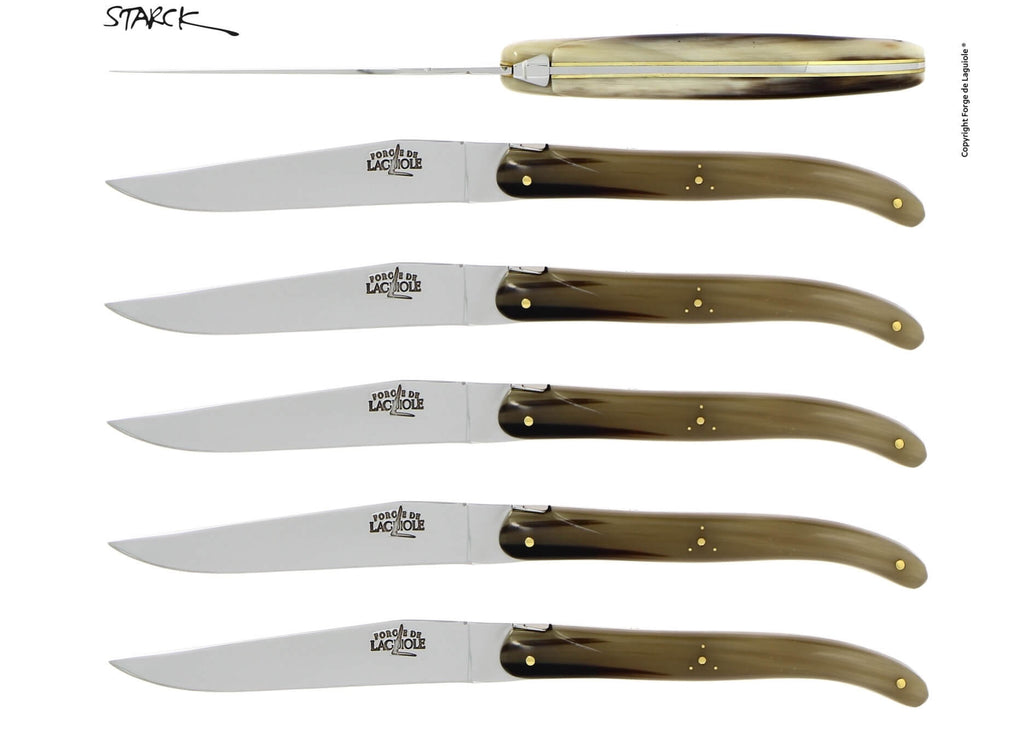 Coffret de couteaux Forge De Laguiole dessiné par Philippe Starck