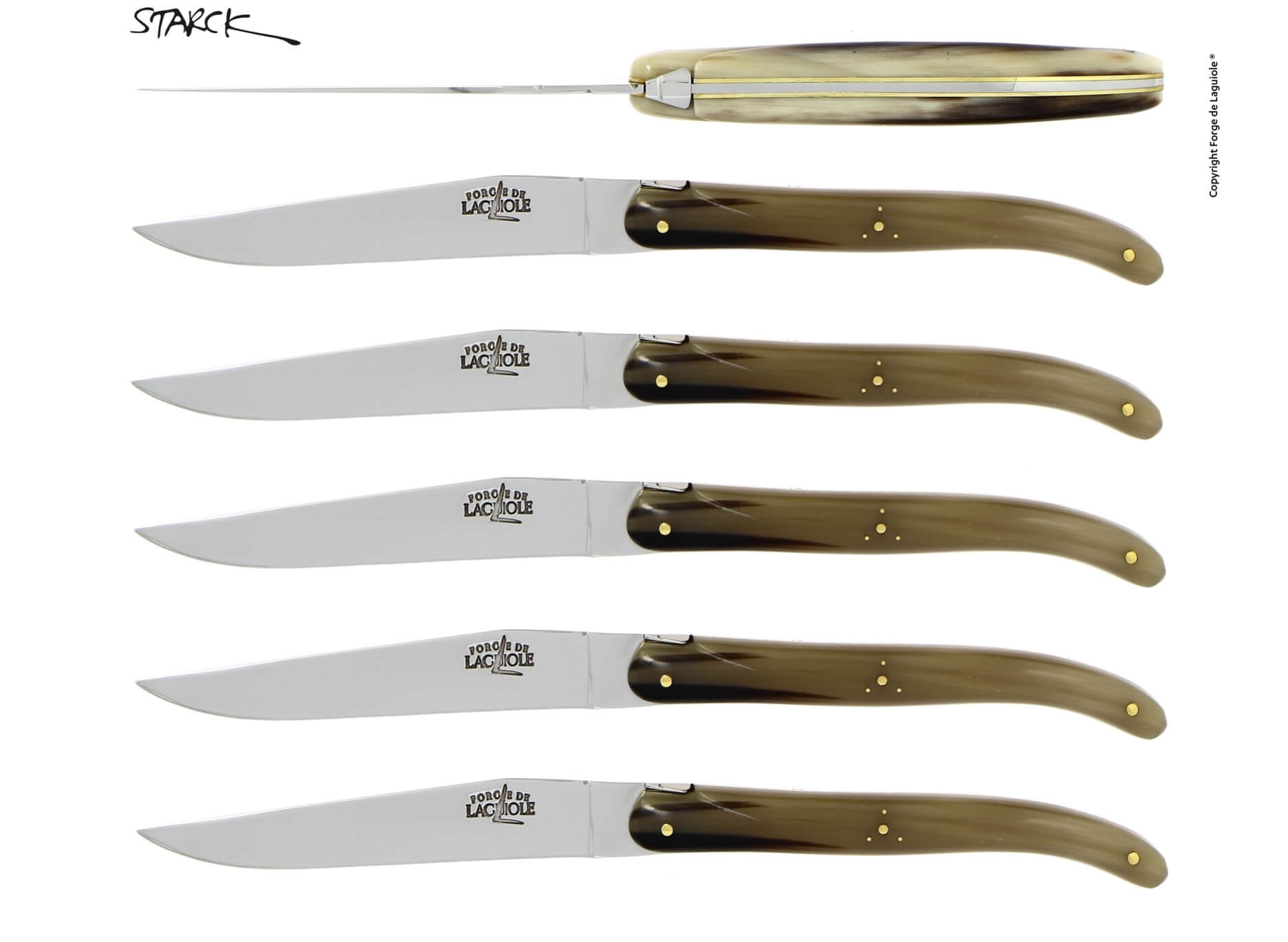 Coffret de couteaux Forge De Laguiole dessiné par Philippe Starck