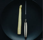 Couteaux Forge De Laguiole avec manche en os, 2 mitres en acier inoxydable et lame en acier inoxydable poli