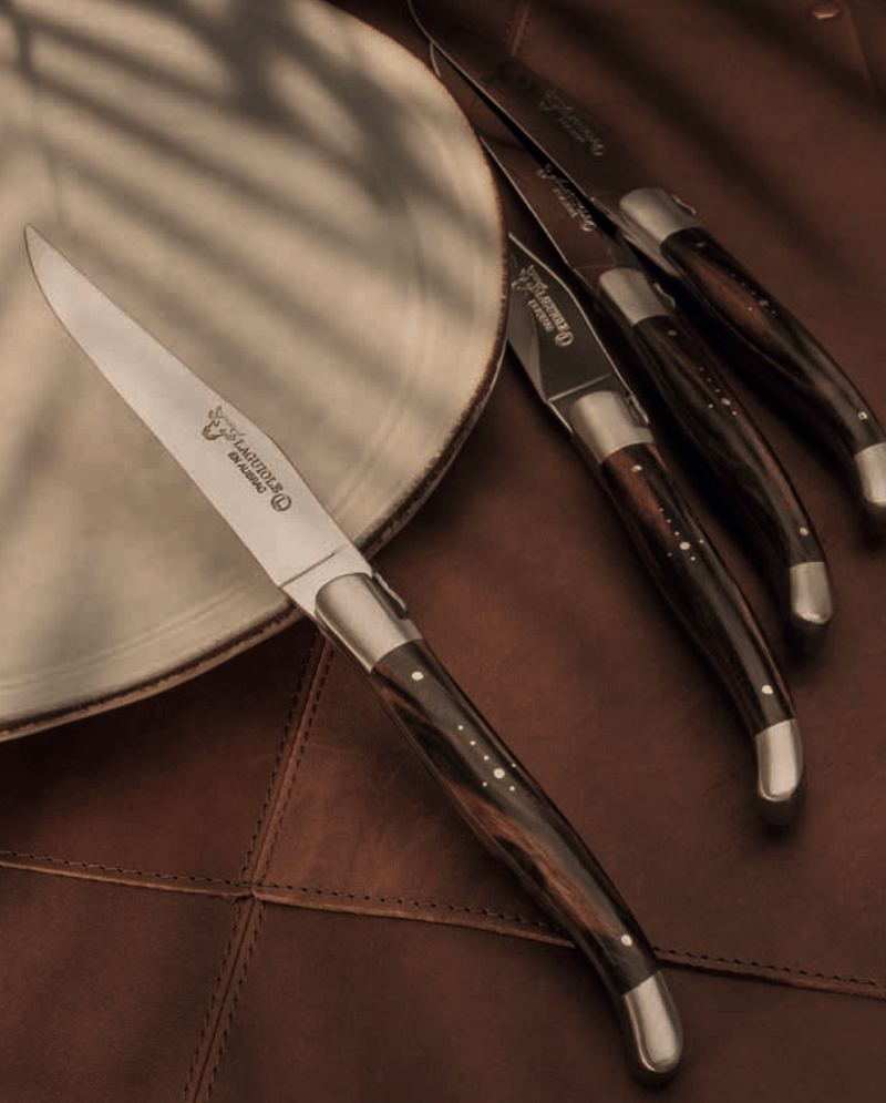 Laguiole En Aubrac – Couteaux à Steak en Ébène de Macassar