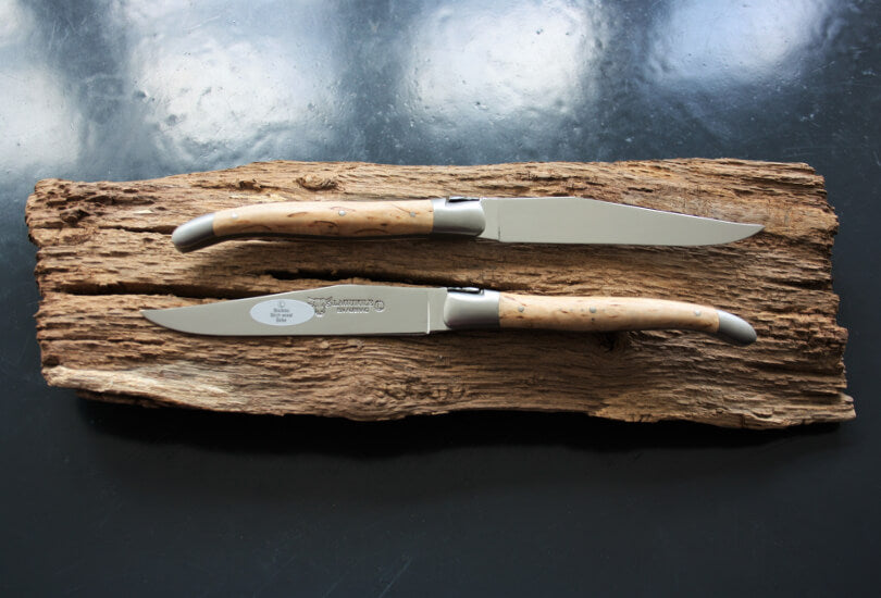 Couteaux à steak Laguiole En Aubrac en Bouleau
