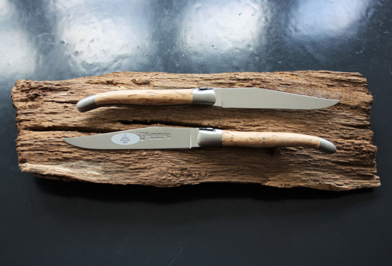 Couteaux à steak Laguiole En Aubrac en Bouleau