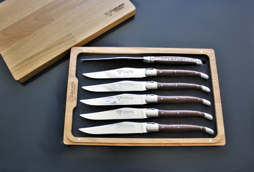 Couteaux à Steak Laguiole En Aubrac Bois Wengé