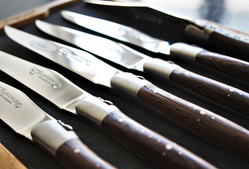 Laguiole En Aubrac Wengé Bois (inox mat) - en caisse bois