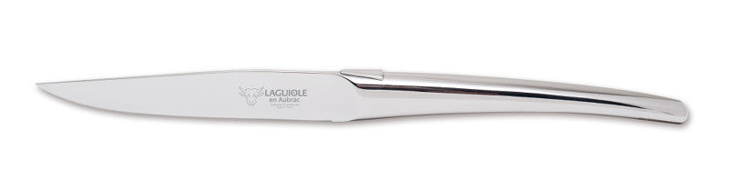 Couteaux à steak Laguiole En Aubrac en acier inoxydable poli