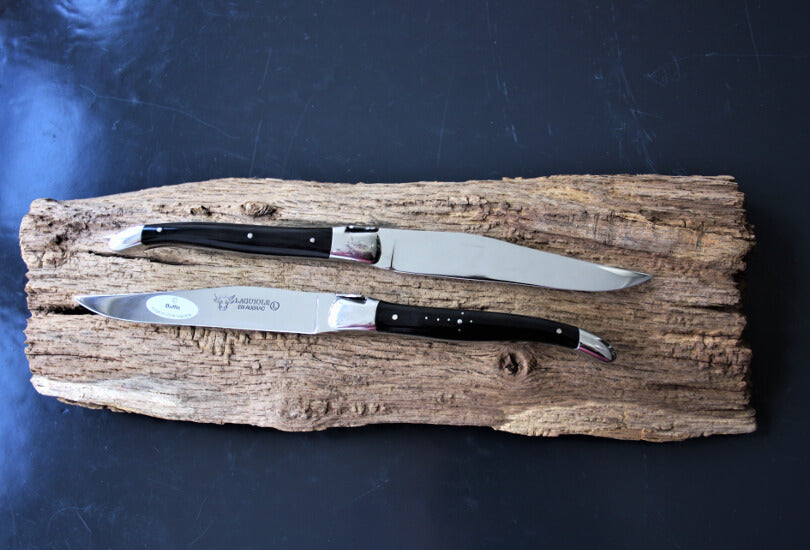 COUTEAUX À STEAK 'LAGUIOLE EN AUBRAC' - CORNE DE BUFFLE