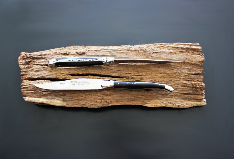 Couteaux à steak en bois d'ébène Laguiole En Aubrac