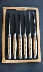 Couteaux à Steak Laguiole En Aubrac Bois d'Olivier